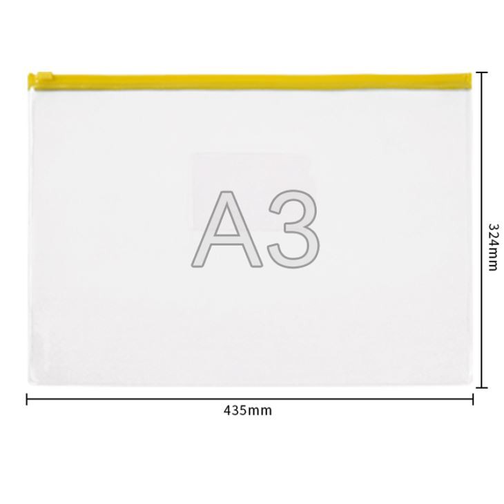 Self Seal Transparent Paper File Pocket