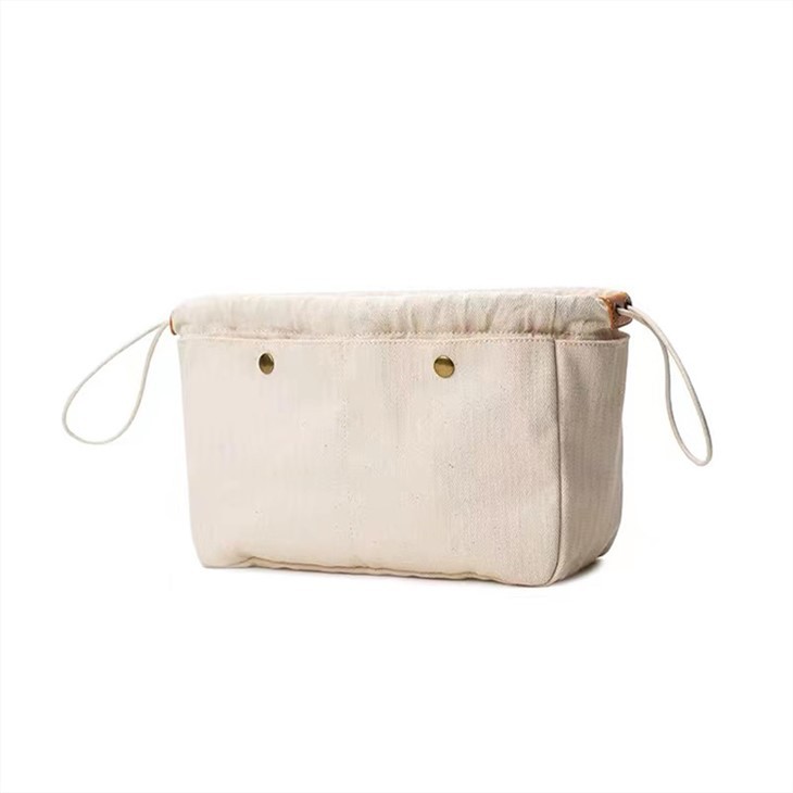 Cotton Cosmetic Top Open Bag