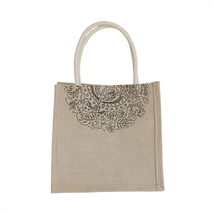 Natural Printed Jute Bag