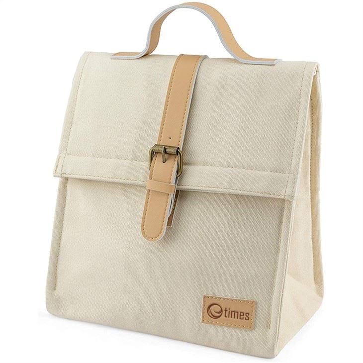 Woven Canvas Tote Handbag